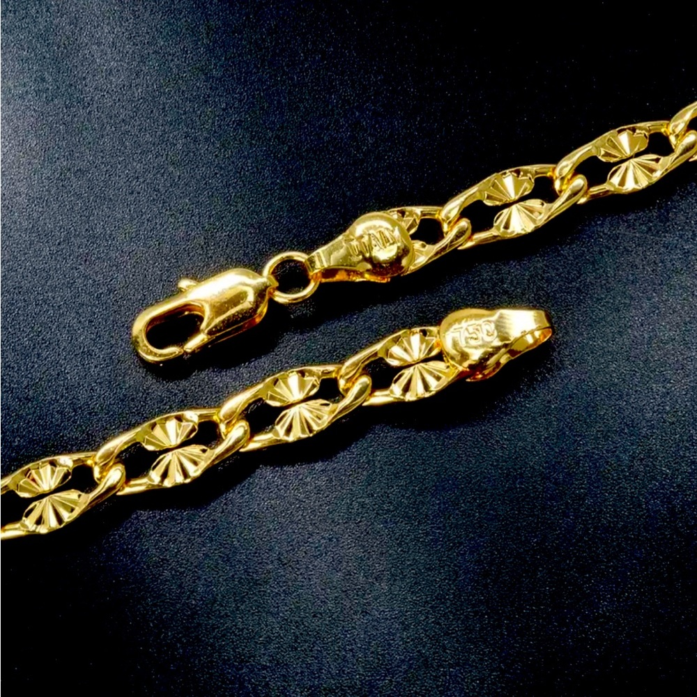 18K GOLD LEAF LINK CHAIN‼️